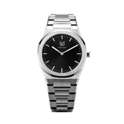 MAKYDO Onyx Black Men's Watch – 40mm Front View