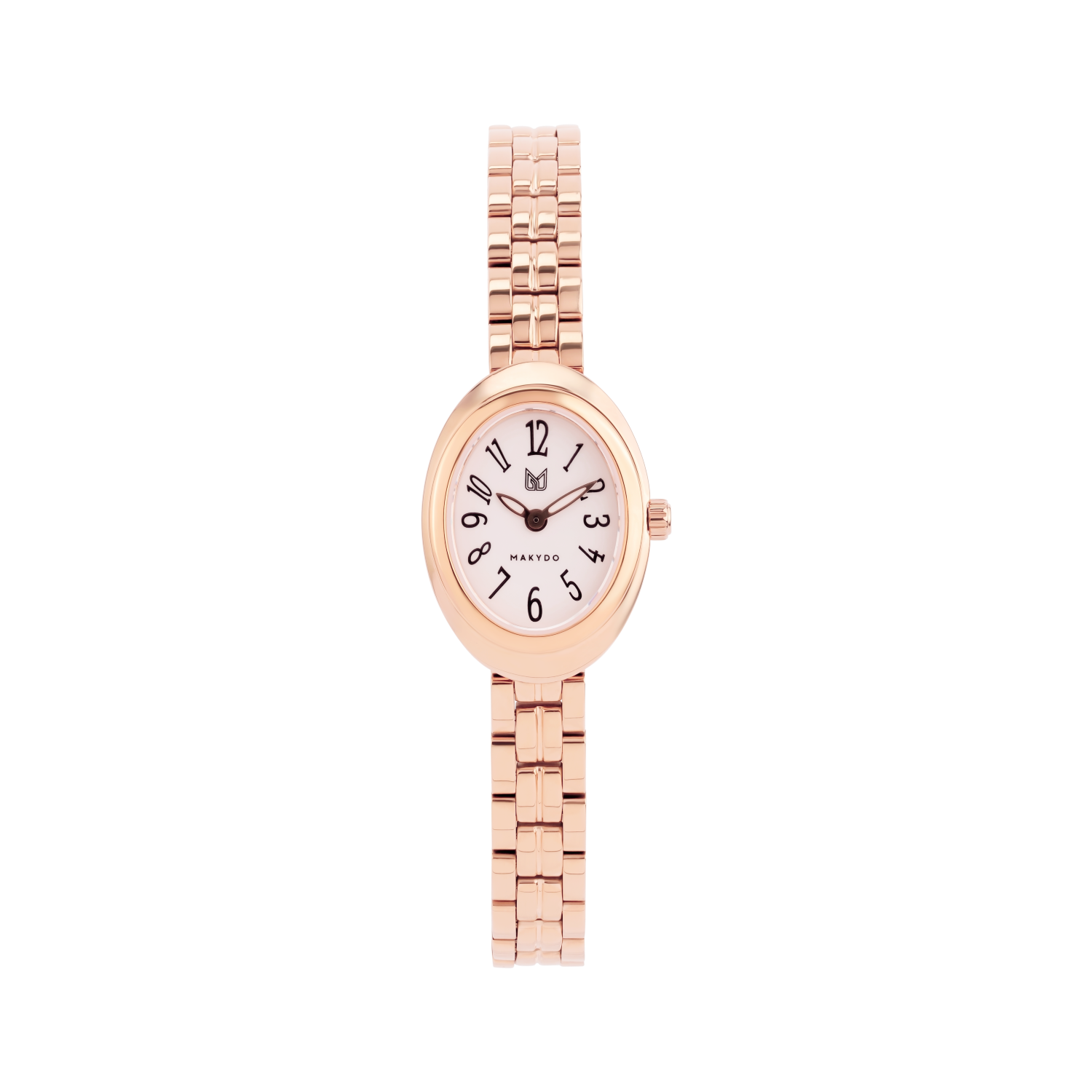 Noor Eos Rose Gold Slim Oval Women's Dress Watch 27mm Makydo Noor Eos Rose Gold Slim Oval Women's Dress Watch 27mm Makydo