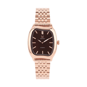 rose gold brown dial automatic watch 37mm ultra slim 8.6mm CONTOUR UMBER MAKYDO