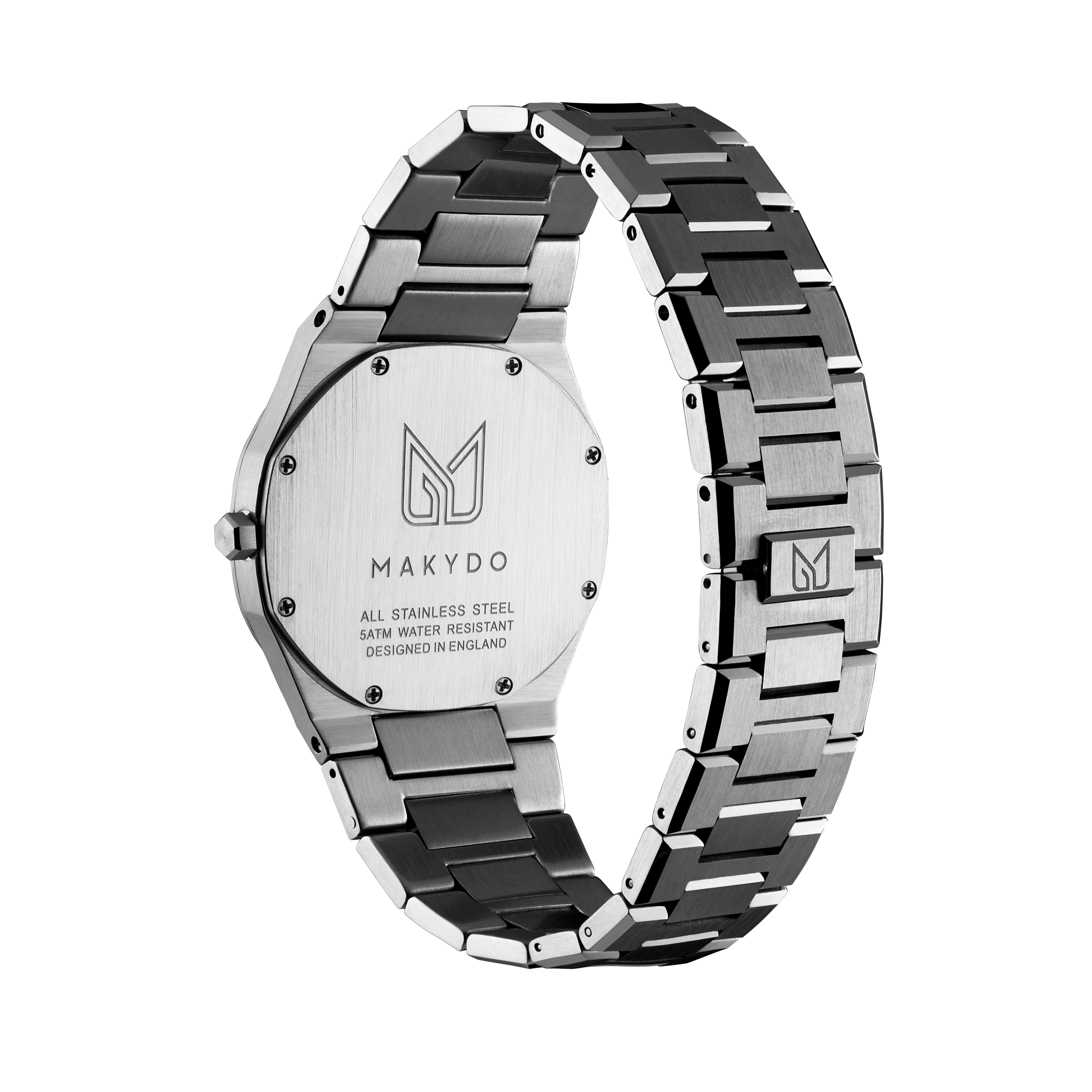 MAKYDO White Dial Men's Watch Lifestyle Shot