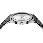 Silver Stainless Steel Bracelet Detail – Pearl White 40