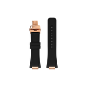 Rubber strap for MAKDYO Diver 38 with rose gold ends