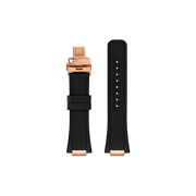 Rubber strap for MAKDYO Diver 38 with rose gold ends