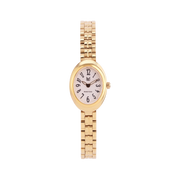 Noor Solis silver 27mm oval women’s dress watch