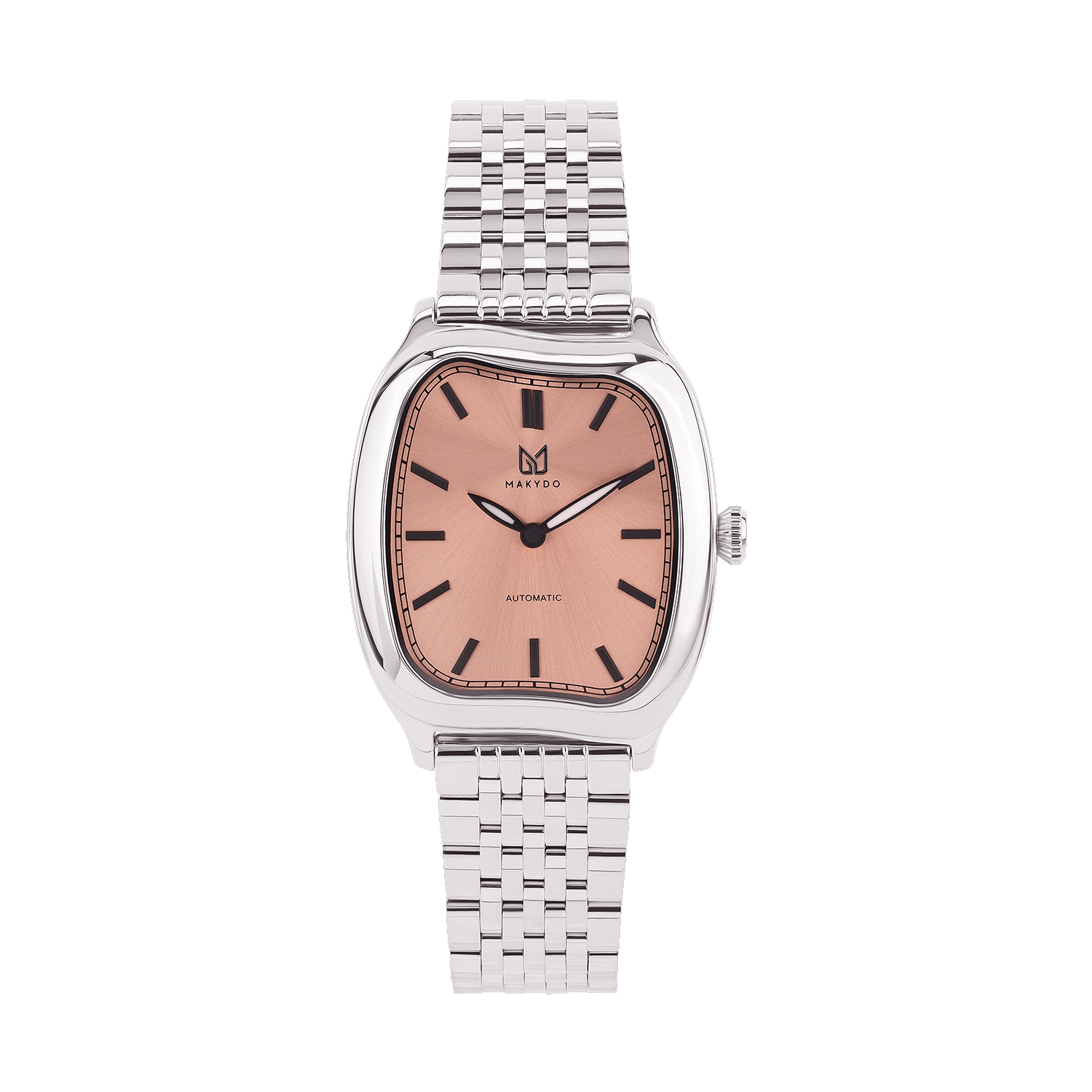 salmon dial automatic watch 37mm ultra slim 8.6mm CONTOUR SIENNA MAKYDO