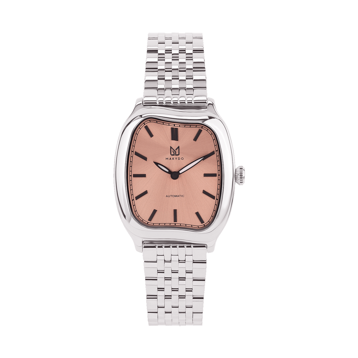salmon dial automatic watch 37mm ultra slim 8.6mm CONTOUR SIENNA MAKYDO