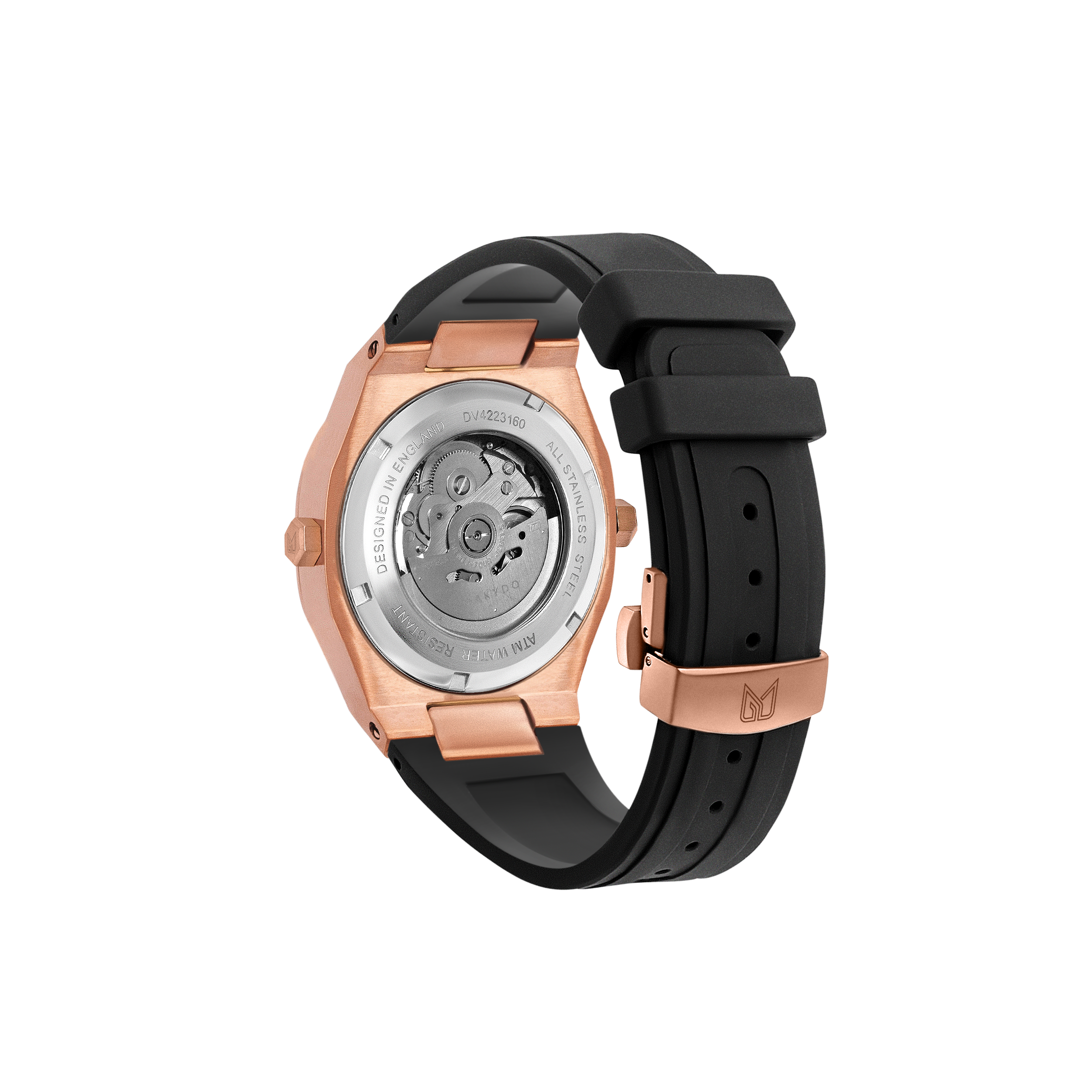 Crafted for both style and functionality, Rose Gold sophistication with every glance on a Black Dial Watch, one of the finest pieces from adventurous and refreshing Diver collection of men's Watches from Makydo