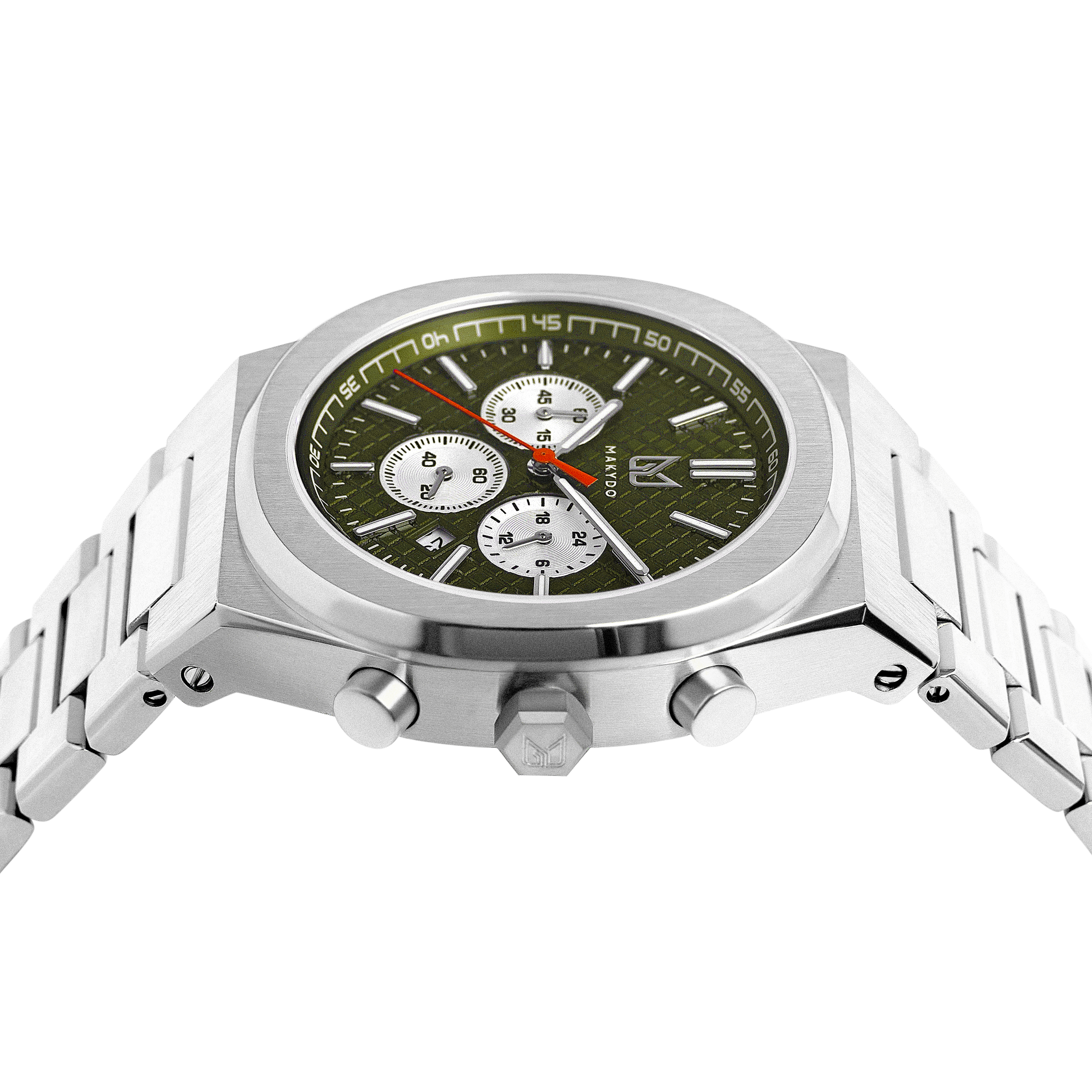 Enchant all with our emerald impelled Green Faced Watch crafted with skill and trust. Choose much more from our infinite boundless designs of the finest pieces from the thrilling and racing inspired chronograph collection of men's Watches from Makydo.