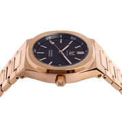 Crafted for both style and functionality, Rose Gold sophistication with every glance on a Black Dial Watch, one of the finest pieces from adventurous and refreshing Diver collection of men's Watches from Makydo
