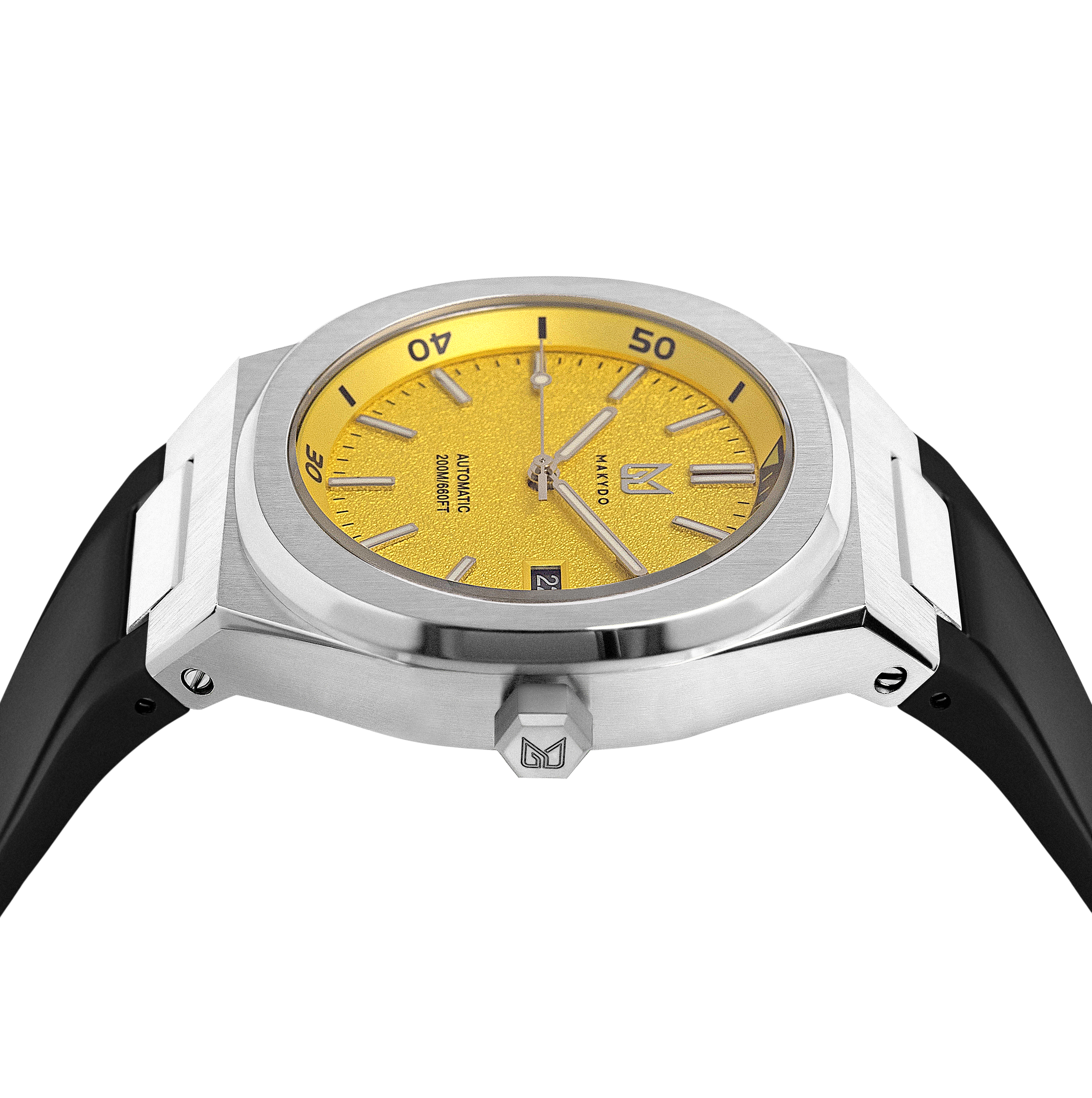 Discover the perfect blend of style and functionality, a striking Yellow Dial Watch, one of the finest pieces from adventurous and refreshing Diver collection of men's Watches from Makydo.
