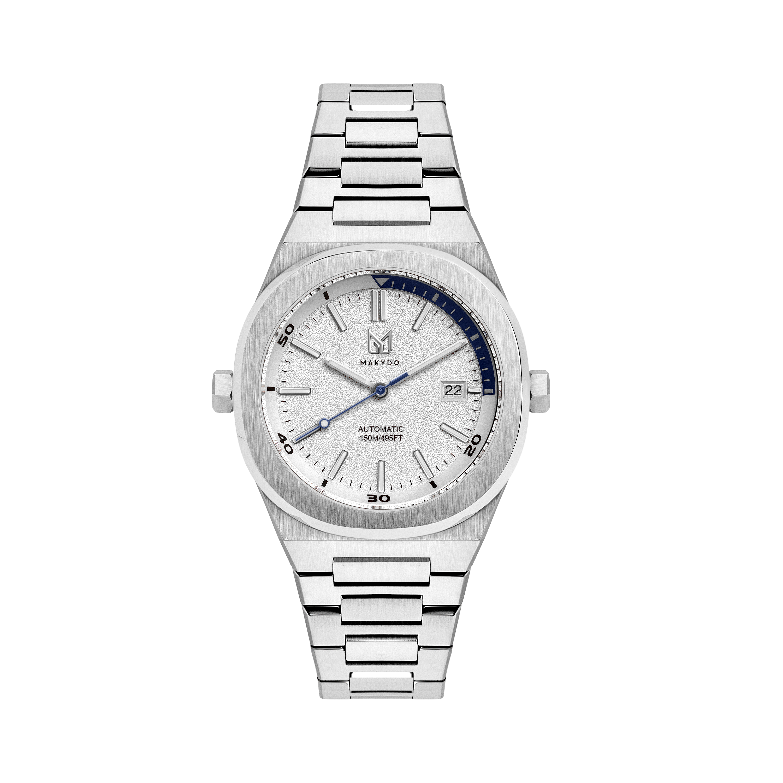 Dive into style and precision, a silky smooth pearl White Dial Watch, one of the finest pieces from adventurous and refreshing Diver collection of Unisex Watches from Makydo. Perfect for underwater adventures, this timepiece offers exceptional performance and a bold look. Dive deeper with confidence and flair!