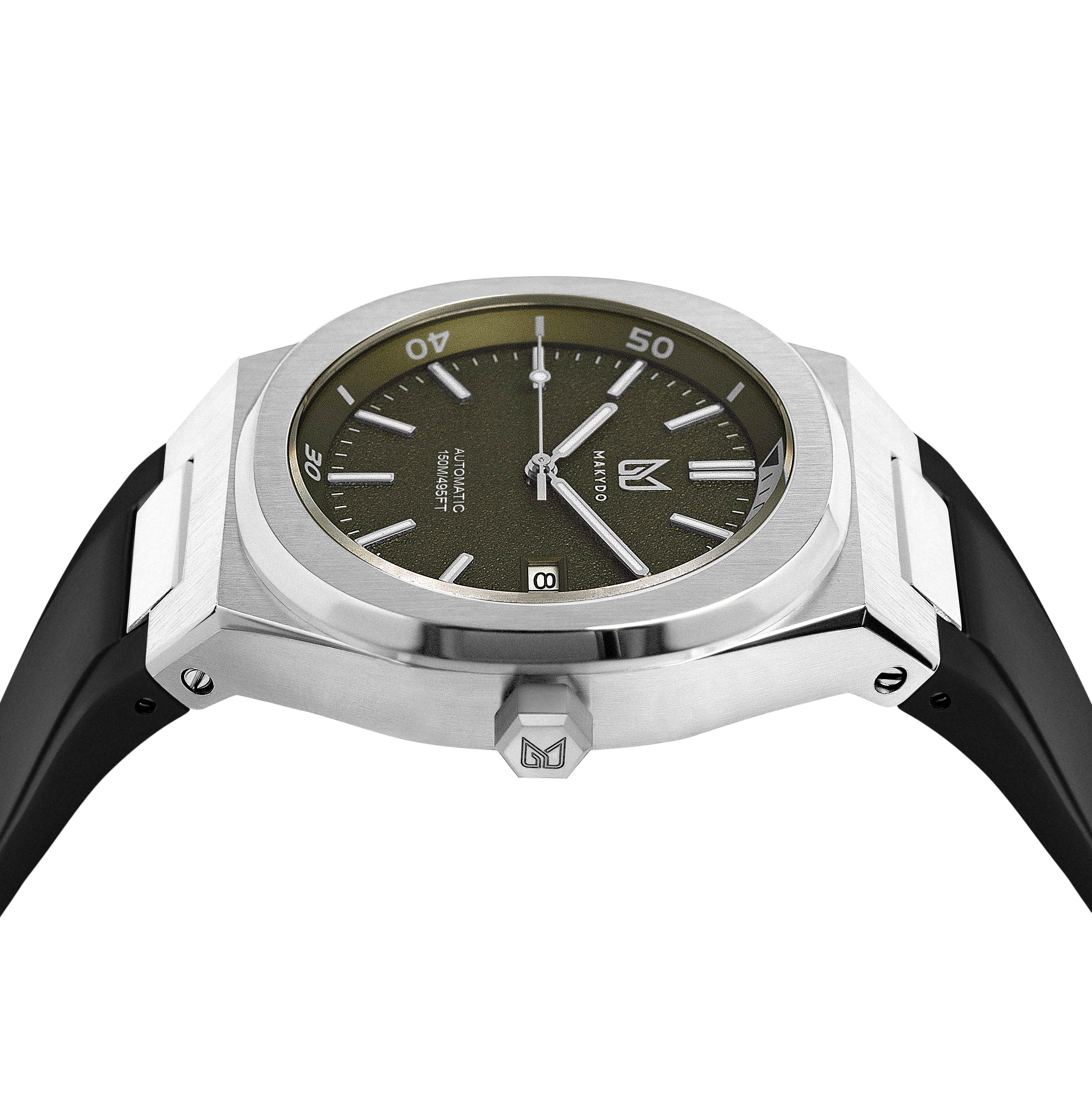 Discover our stunning Green Dial Watch, one of the finest pieces from adventurous and refreshing Diver collection of Unisex Watches from Makydo. Perfect for underwater adventures, this timepiece offers exceptional performance and a bold look. Dive deeper with confidence and flair!