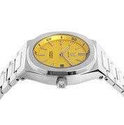 Discover the perfect blend of style and functionality, a striking Yellow Dial Watch, one of the finest pieces from adventurous and refreshing Diver collection of Unisex Watches from Makydo. Perfect for underwater adventures, this timepiece offers exceptional performance and a bold look. Dive deeper with confidence and flair!
