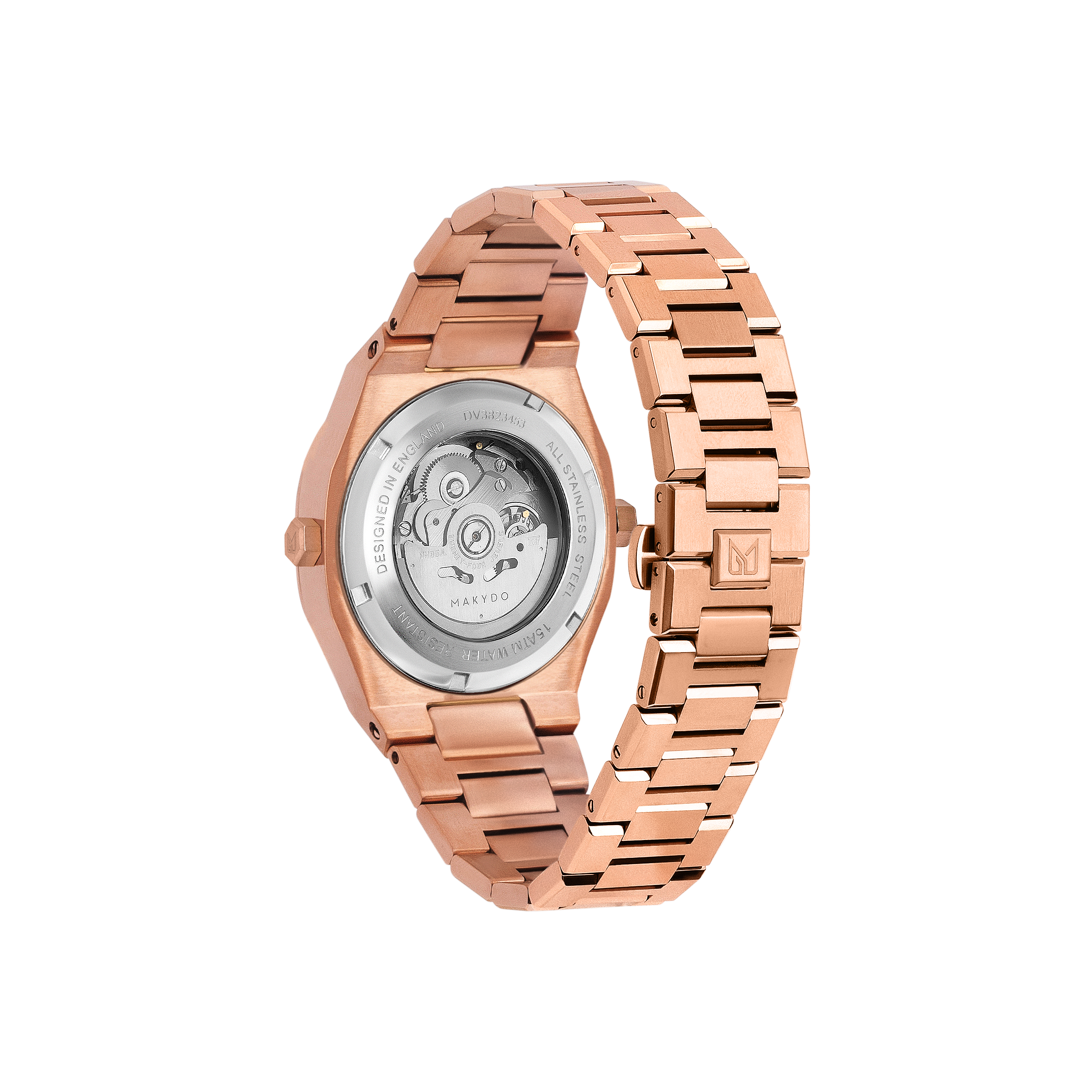 Crafted for both style and functionality, Rose Gold sophistication with every glance on a Black Dial Watch, one of the finest pieces from adventurous and refreshing Diver collection of Unisex Watches from Makydo. Perfect for underwater adventures, this timepiece offers exceptional performance and a bold look. Dive deeper with confidence and flair!