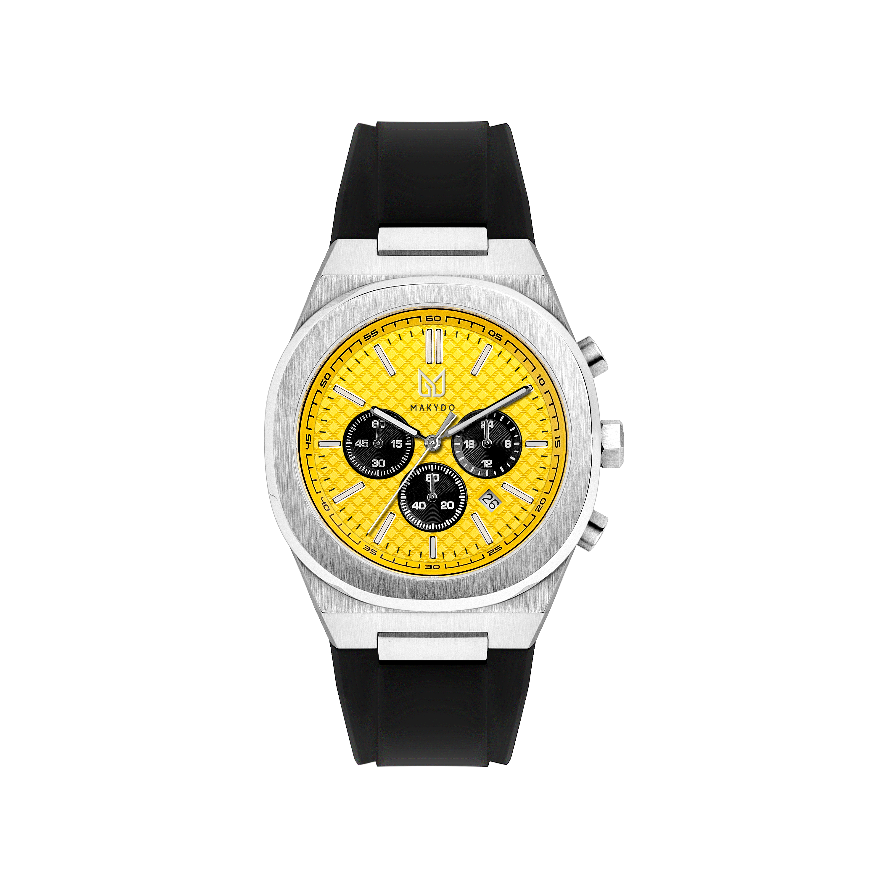 Enjoy the elegance of humble white in the form of dazzling Yellow dial Watches from our thrilling and bold Chronograph men's watch collection crafted with casual and sporty features