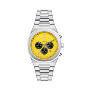 Enjoy the elegance of humble white in the form of dazzling Yellow dial Watches from our thrilling and bold Chronograph men's watch collection crafted with casual and sporty features