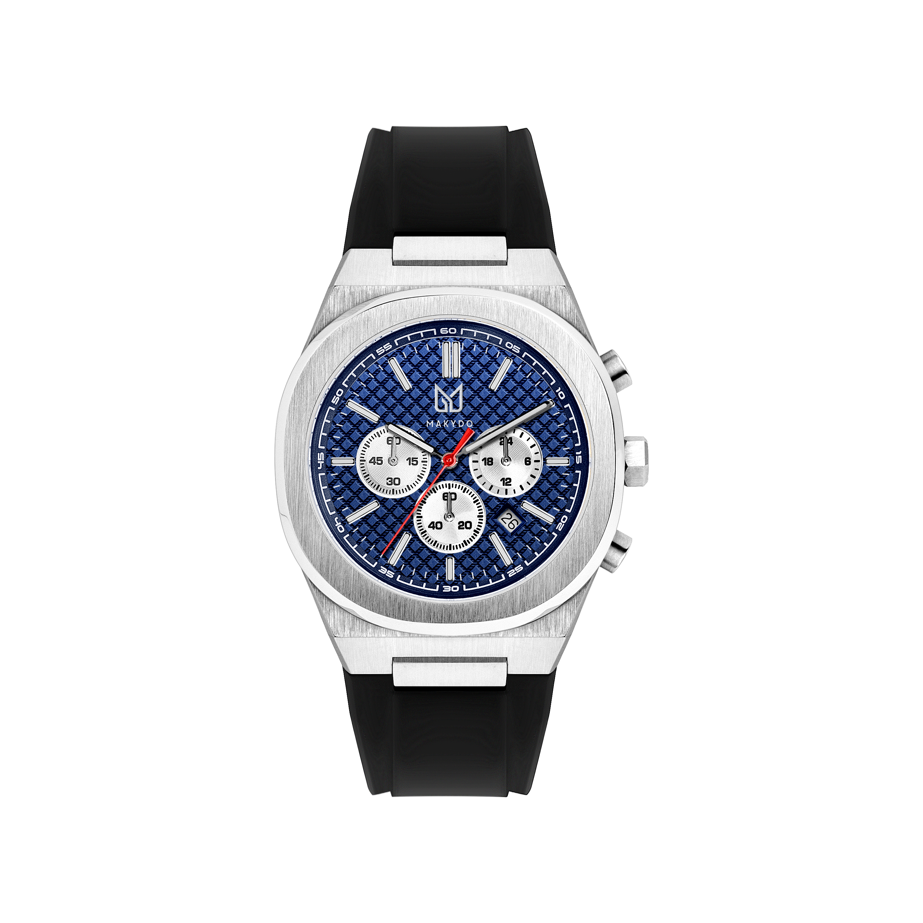 Captivate people's attention with our alluring Blue Dial Watches that personify loyalty. Choose happily from our boundless designs of the finest pieces from the thrilling and racing inspired chronograph collection of men's Watches from Makydo.