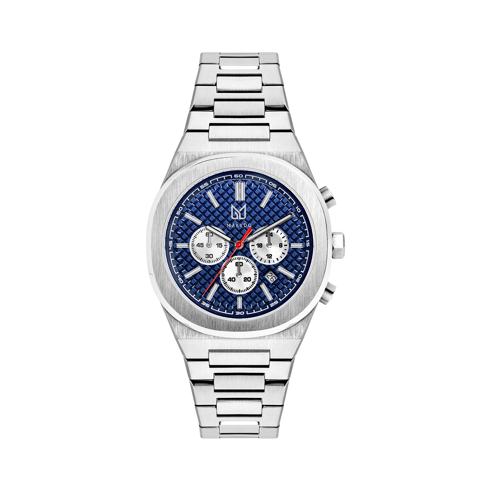 Captivate people's attention with our alluring Blue Dial Watches that personify loyalty. Choose happily from our boundless designs of the finest pieces from the thrilling and racing inspired chronograph collection of men's Watches from Makydo.