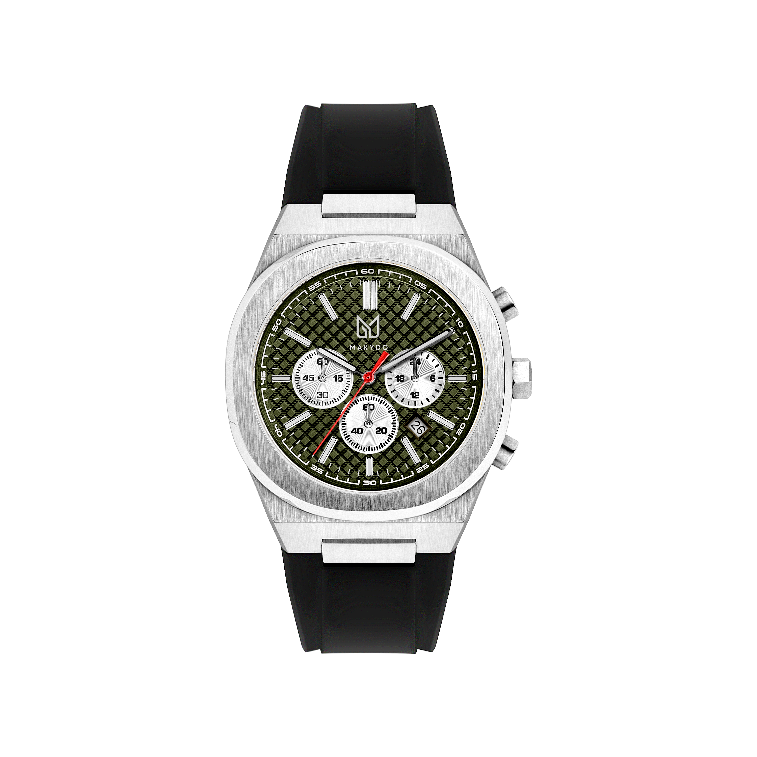 Enchant all with our emerald impelled Green Faced Watch crafted with skill and trust. Choose much more from our infinite boundless designs of the finest pieces from the thrilling and racing inspired chronograph collection of men's Watches from Makydo.
