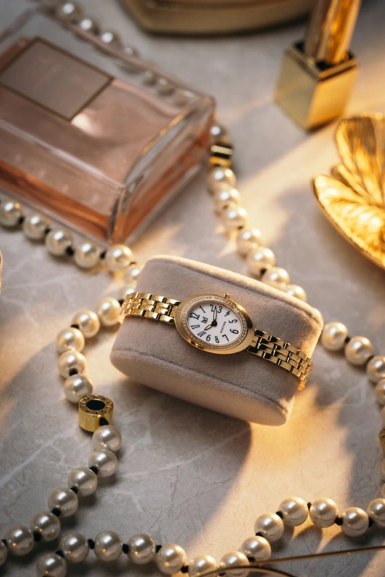 6.2mm slim profile — one of the thinnest women's quartz watches in its class
