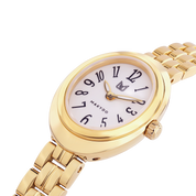 Close-up of Noor Solis white dial