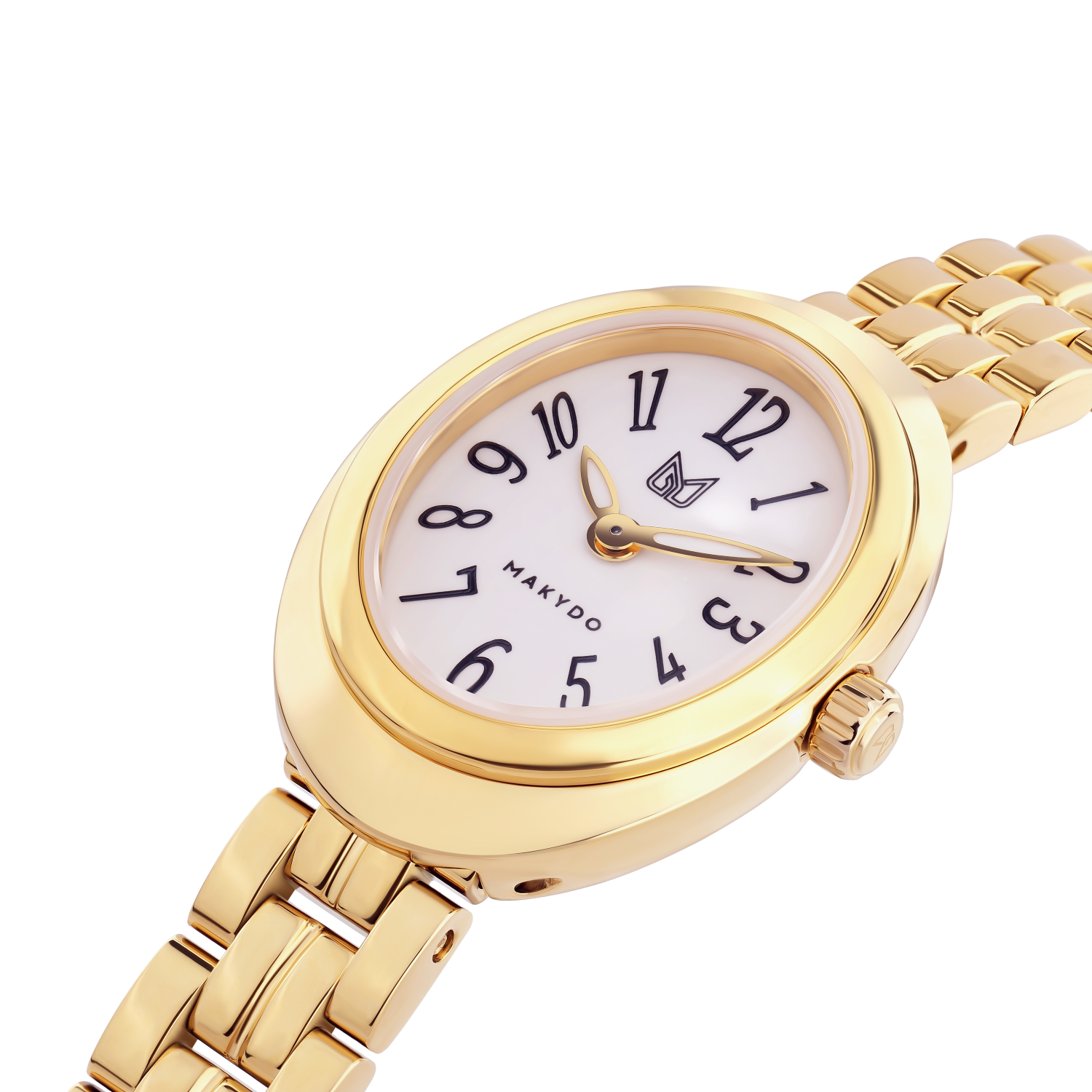Close-up of Noor Solis white dial