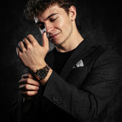 Crafted for both style and functionality, Rose Gold sophistication with every glance on a Black Dial Watch, one of the finest pieces from adventurous and refreshing Diver collection of Unisex Watches from Makydo. Perfect for underwater adventures, this timepiece offers exceptional performance and a bold look. Dive deeper with confidence and flair!