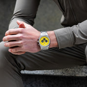 Enjoy the elegance of humble white in the form of dazzling Yellow dial Watches from our thrilling and bold Chronograph men's watch collection crafted with casual and sporty features