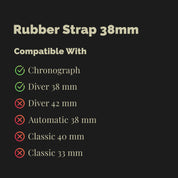 Rubber strap 38mm Compatibility check
